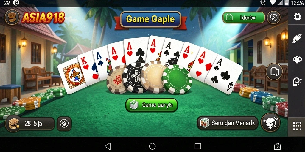 Screenshot gameplay Gaple yang menarik di ASIA918.