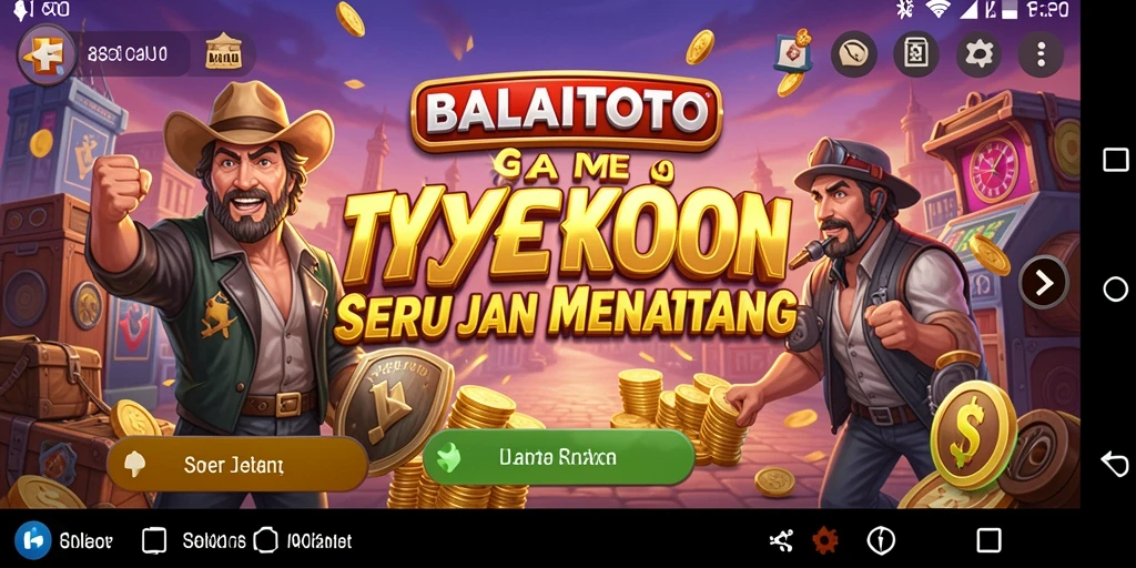 Tampilan gameplay <strong>BALAITOTO</strong> yang mengasyikkan dalam menciptakan bisnis.