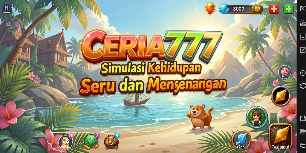 Tampilan gameplay yang menarik dan penuh warna di CERIA777.
