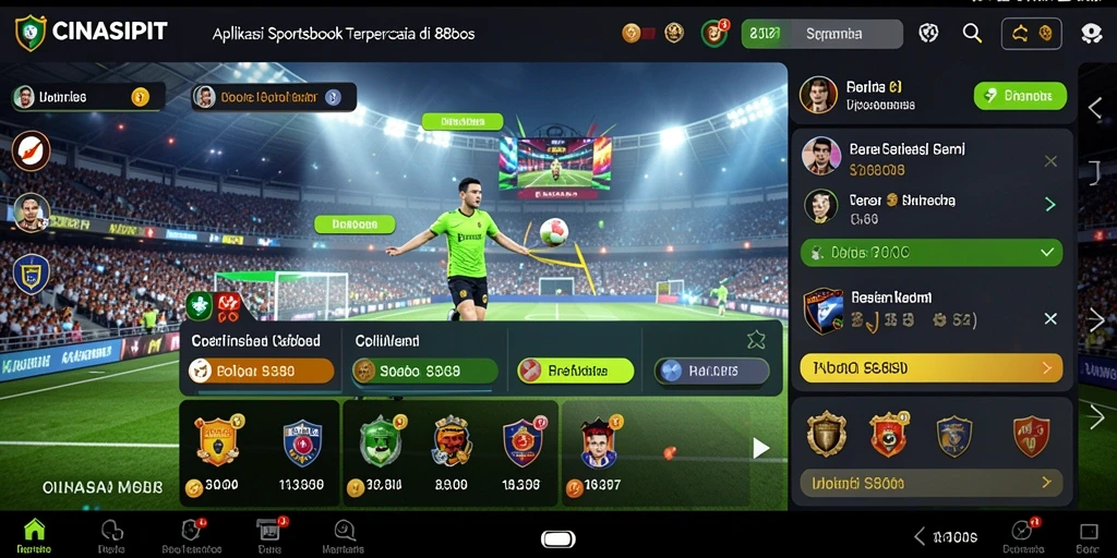 Tampilan utama CINASIPIT dengan pilihan taruhan olahraga yang menarik.