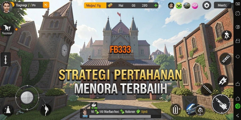 Gameplay FB333 menampilkan pertahanan menara yang strategis dan seru.