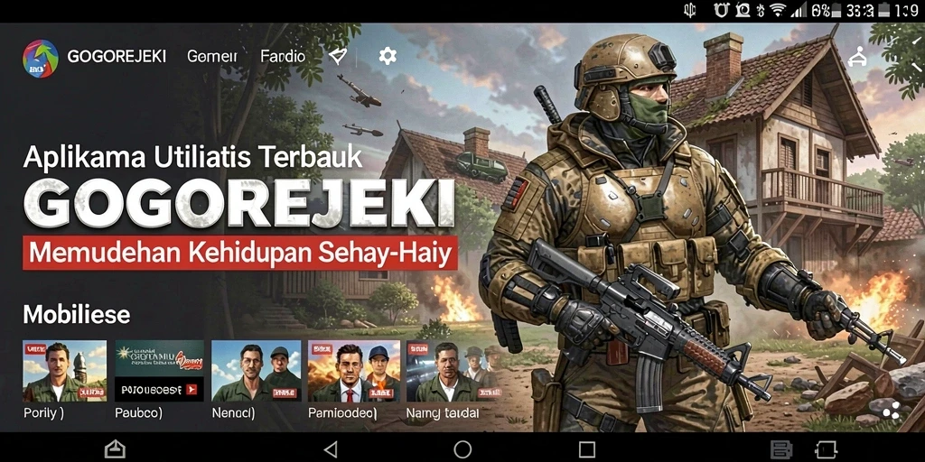 Tampilan GOGOREJEKI dengan antarmuka yang intuitif dan menarik.