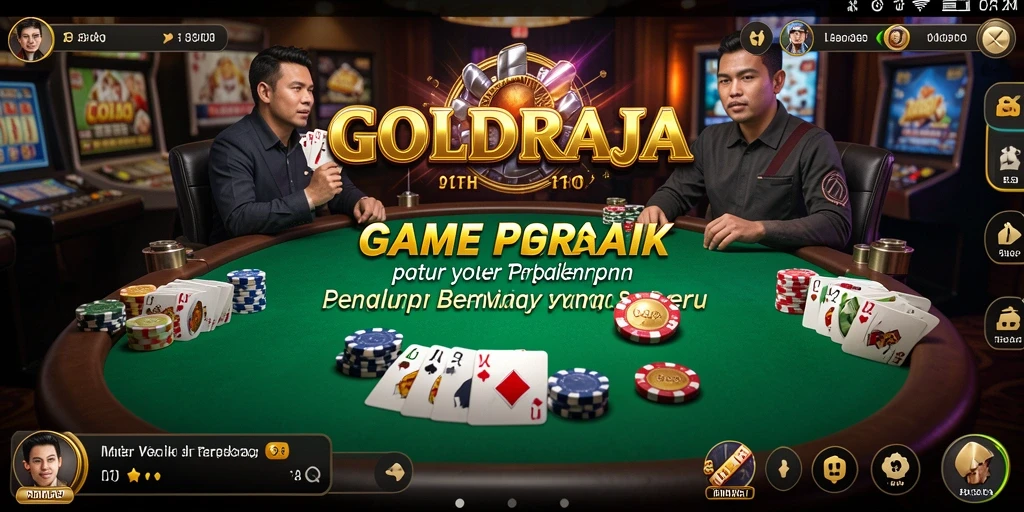 Tampilan gameplay Poker di GOLDRAJA yang mengasyikkan.