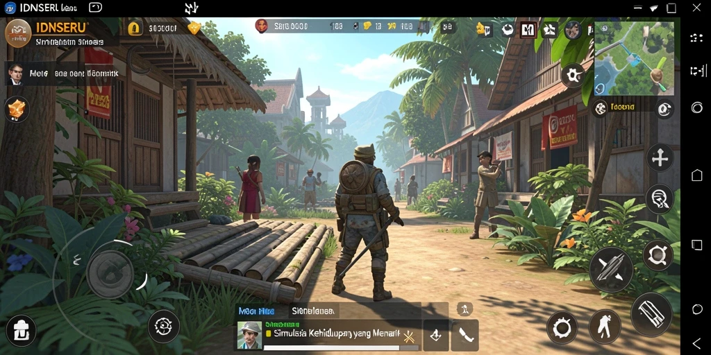 Screenshot gameplay <strong>IDNSERU</strong> menunjukkan momen interaksi karakter.