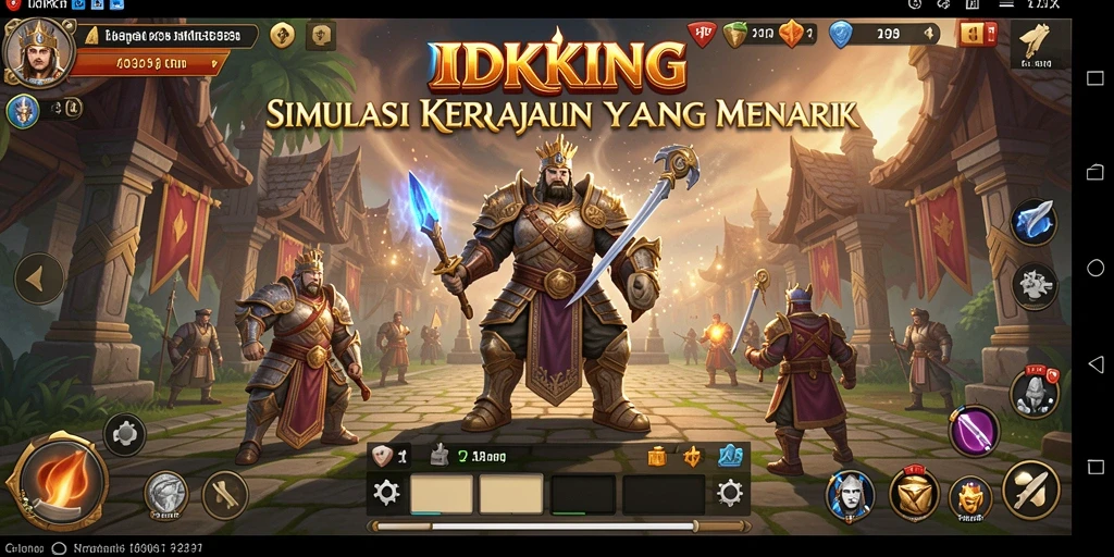 Tampilan gameplay IDRKING dengan elemen simulasi yang menarik.
