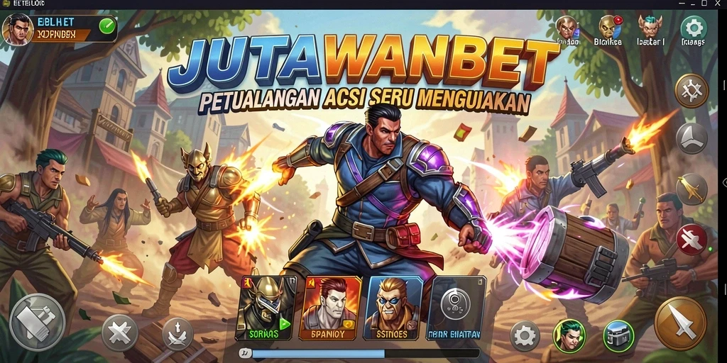 Tampilan permainan mendebarkan dengan aksi yang intens di JUTAWANBET.