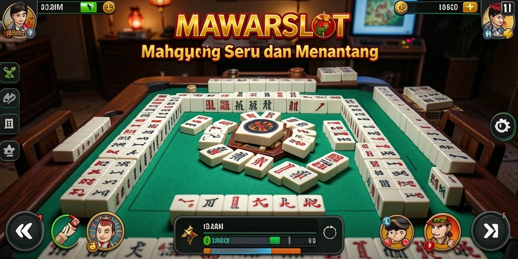 Tampilan gameplay Mahjong yang menarik di MAWARSLOT.