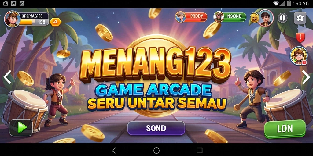 Tampilan screenshot MENANG123 menampilkan aksi seru gameplay Arcade.
