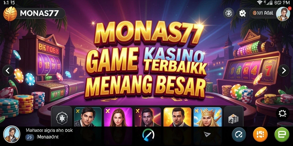 Gameplay menarik MONAS77 dengan grafis Kasino yang menakjubkan.
