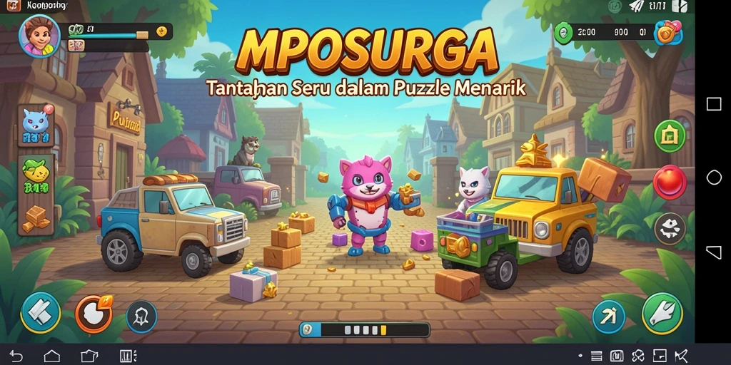 Tampilan gameplay menarik dari MPOSURGA yang menantang dan menghibur.