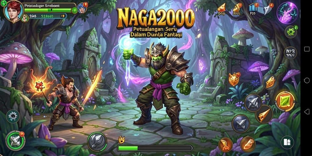 Tampilan gameplay seru dari NAGA2000 dengan petualangan yang menantang.