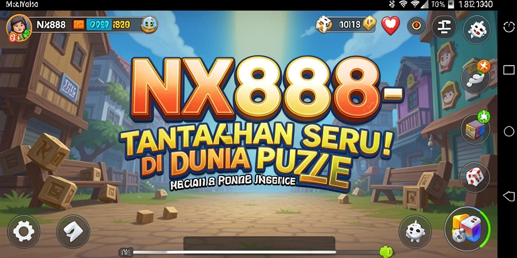 Tampilan gameplay NX888 dengan berbagai tantangan puzzle.