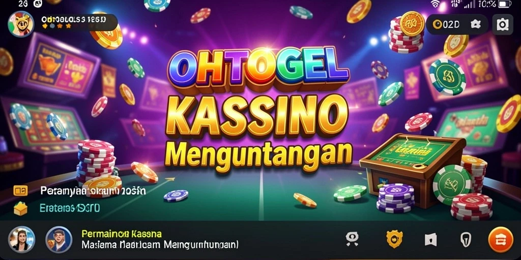 Tampilan gameplay menarik dari OHTOGEL dengan suasana Kasino yang mendebarkan.