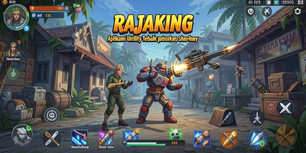 Screenshot utama RAJAKING menampilkan antarmuka aplikasi Utility yang user-friendly.