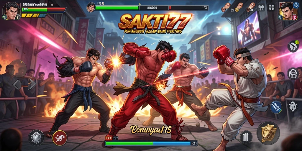 Tampilan gameplay SAKTI77 yang intens dan seru dalam pertarungan Fighting.