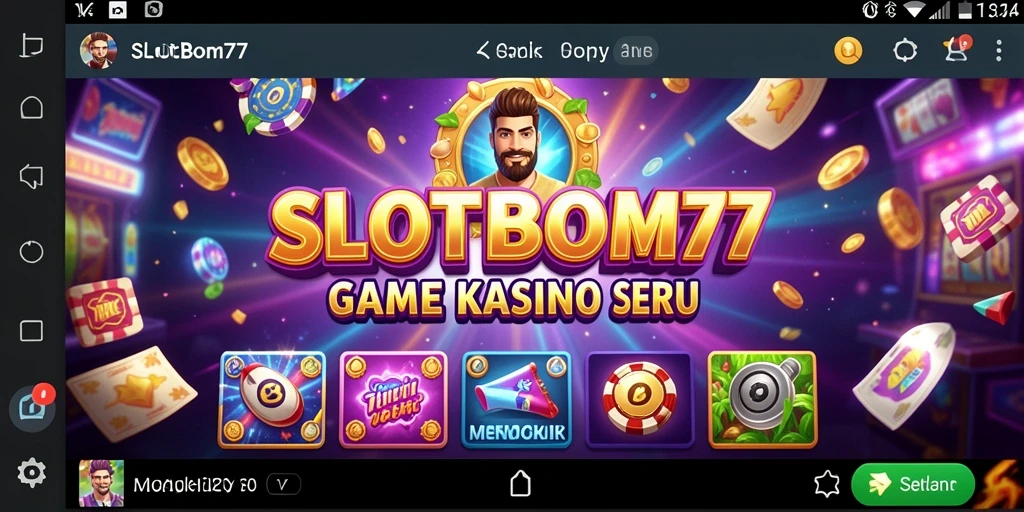 Screenshot dari gameplay SLOTBOM77 yang memperlihatkan slot dengan grafis yang menawan.