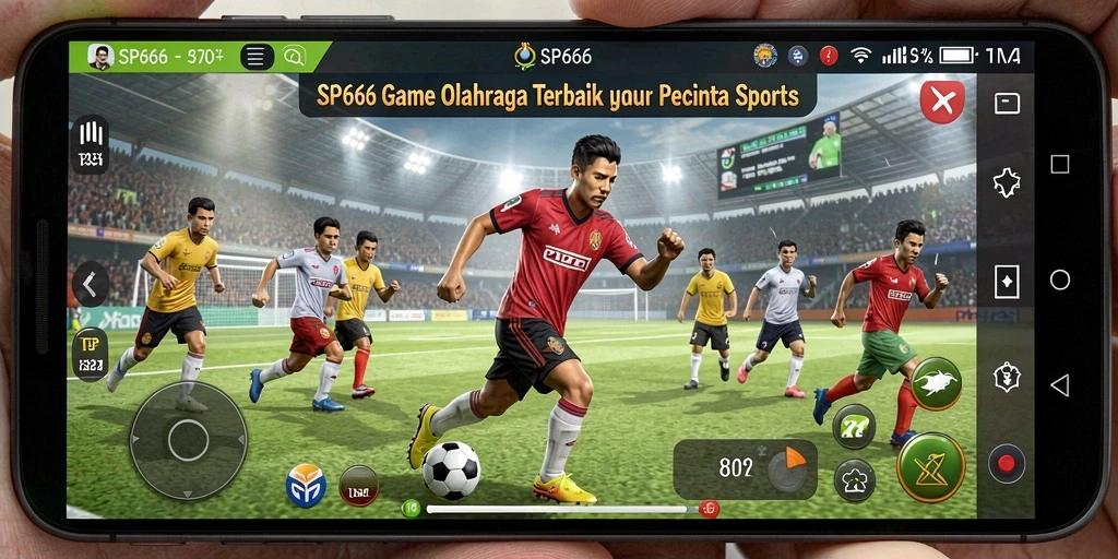Tampilan seru gameplay SP666 di arena olahraga.