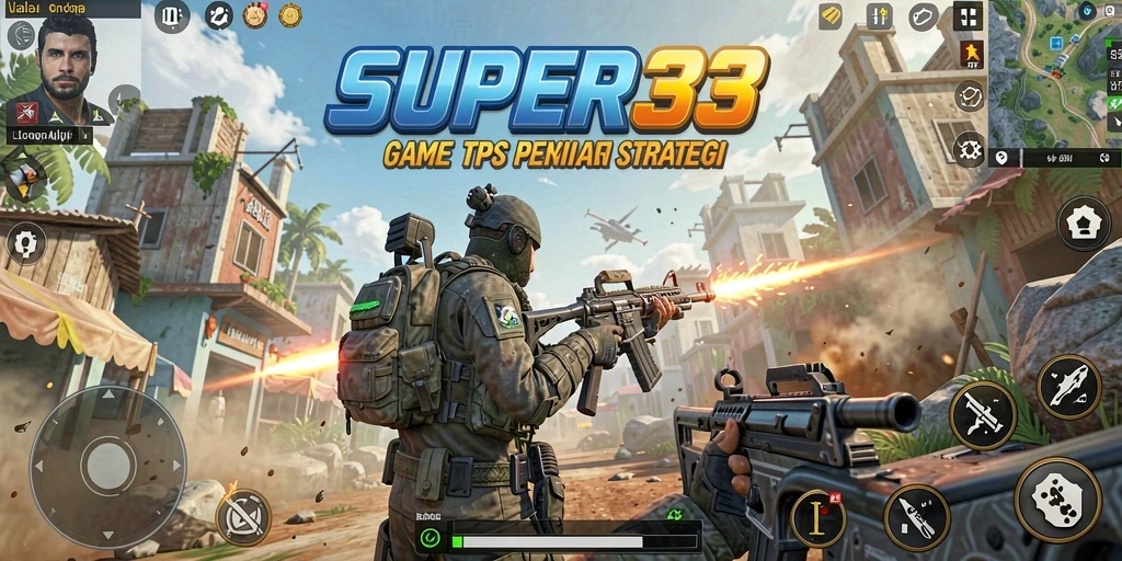 Tangkapan layar SUPER33 menampilkan pertempuran TPS yang menegangkan.