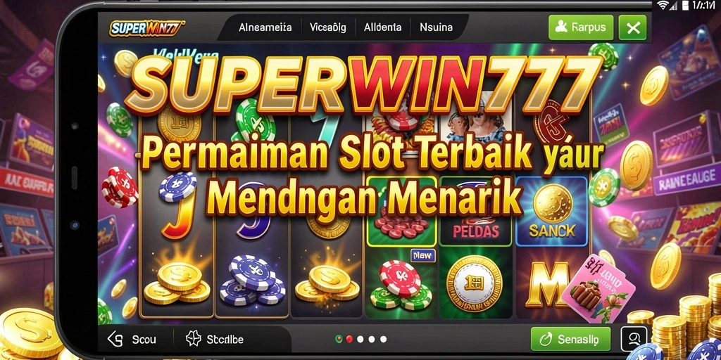 Tampilan permainan slot SUPERWIN777 yang menarik dan dinamis.