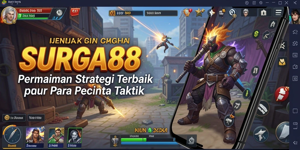 Tampilan gameplay SURGA88 yang menampilkan strategi mendebarkan.