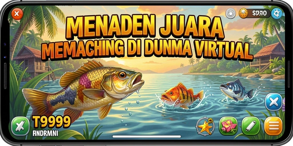 Gameplay seru menangkap ikan di T9999 dengan grafik memukau.